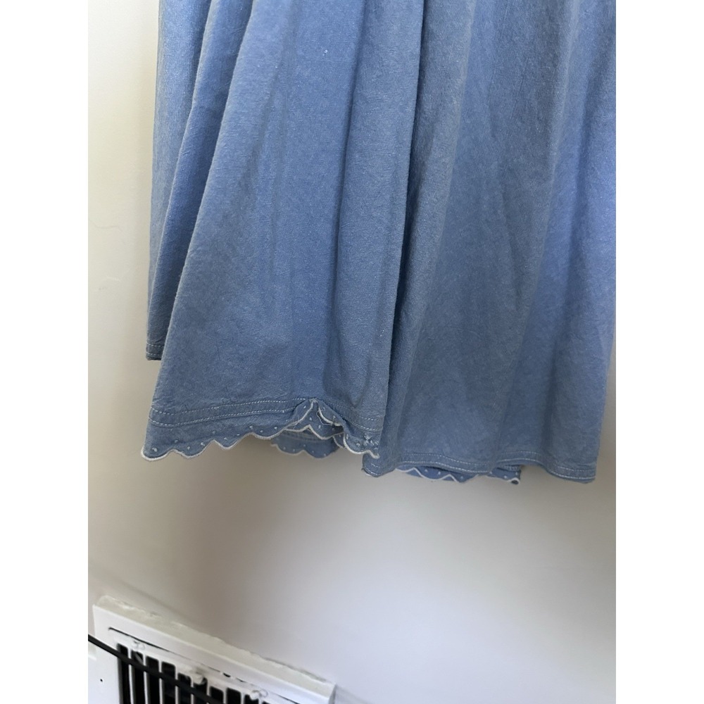 Vintage Prairie Cottagecore Western Denim Circle Skirt Dress SMALL/MEDIUM - Picture 12 of 16